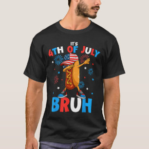 Bruh 4. Juli Lustiger Hotdog 4. Juli Jungen  T-Shirt