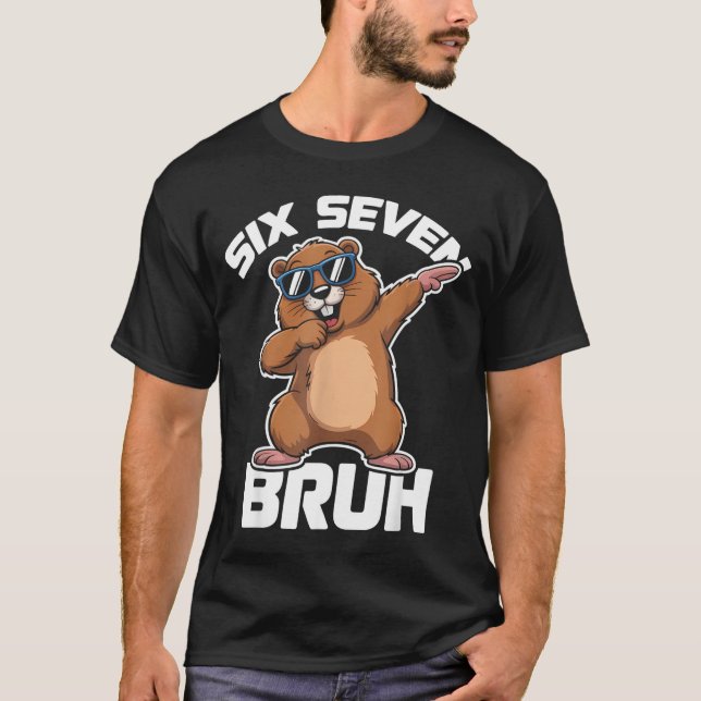 Bruh 67 Funny Groundhog 6-7 Meme Pyjamas Boys Girl T-Shirt (Vorderseite)