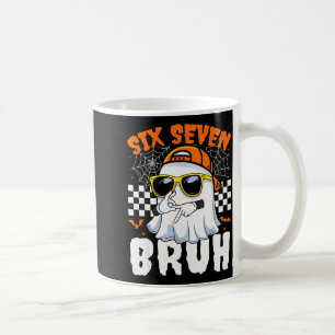 Bruh 67 Halloween Lustig Sechs Sieben Meme Brainro Kaffeetasse