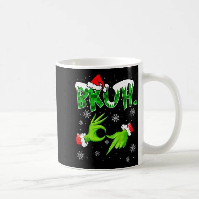 Bruh 67 Six Seven 6 7 Meme Christmas Funny Gen Alp Kaffeetasse (Rechts)
