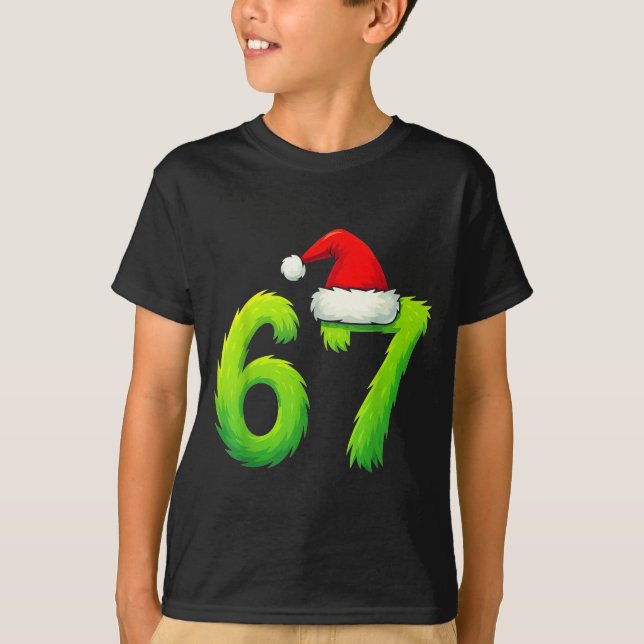 Bruh 67 Six Seven 6 7 Meme Christmas Funny  T-Shirt (Vorderseite)