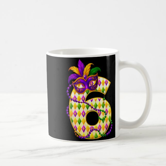 Bruh 67 Six Seven 6 7 Meme Funny Mardi Gras Kids M Kaffeetasse (Rechts)