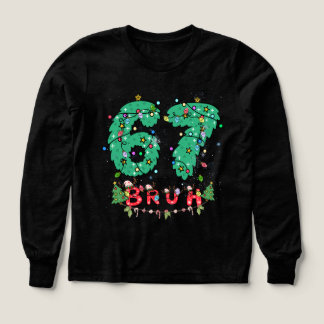 Bruh 67 Six Seven 6 7 Meme Weihnachten Junge und M
