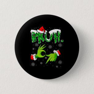 Bruh 67 Six Seven 6 7 Meme Weihnachten Lustig Gen Button