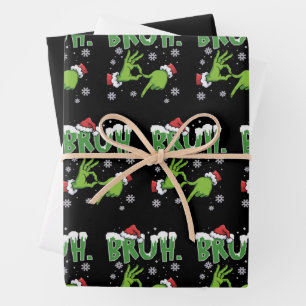 Bruh 67 Six Seven 6 7 Meme Weihnachten Lustig Gen Geschenkpapier Set