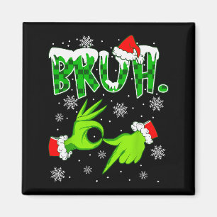 Bruh 67 Six Seven 6 7 Meme Weihnachten Lustig Gen  Magnet