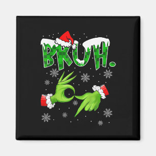 Bruh 67 Six Seven 6 7 Meme Weihnachten Lustig Gen  Magnet