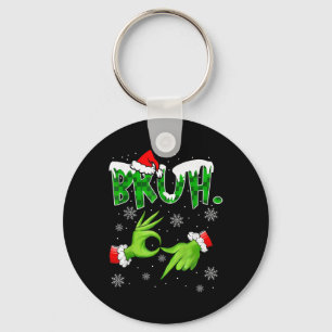 Bruh 67 Six Seven 6 7 Meme Weihnachten Lustig Gen Schlüsselanhänger