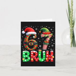 Bruh 67 Six Seven 6 7 Meme Weihnachten Lustig Jung Karte