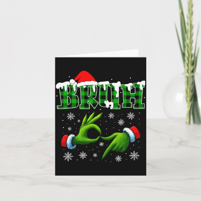 Bruh 67 Six Seven 6 7 Shirts Funny Meme Christmas  Karte (Vorderseite)
