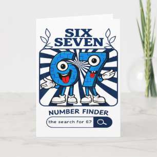 Bruh 67 Six Seven 6-7 Talian Brainrot Meme Für Kin Karte