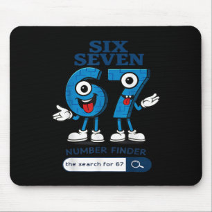 Bruh 67 Six Seven 6-7 Talian Brainrot Meme für Kin Mousepad