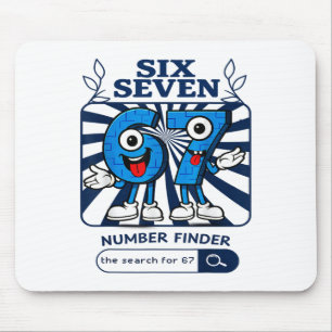 Bruh 67 Six Seven 6-7 Talian Brainrot Meme Für Kin Mousepad