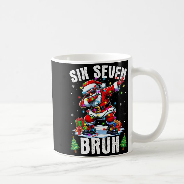 Bruh 67 Six Seven Santa Dabbing Christmas Shirts B Kaffeetasse (Rechts)