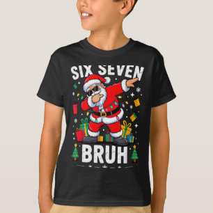 Bruh 67 Six Seven Weihnachtsmann Dabbing Weihnacht T-Shirt