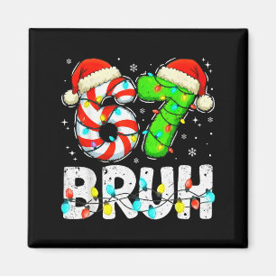 Bruh 67 Weihnachten Six Seven 6 7 Meme Lustig Jung Magnet