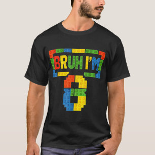 Bruh 8 Jahre alte Bausteine 8. Geburtstag Jungen T-Shirt