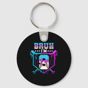 Bruh 9. Geburtstag Junge Baseball Eis Drip 9 Jahre Schlüsselanhänger