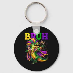Bruh Alligator Gold Lila Grün Schlüsselanhänger