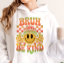 Bruh Be Kind Happy Face Beanie Tropical Gradient