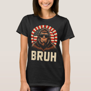 Bruh Bigfoot Meme Grafik Jungen Männer lustig Sasq T-Shirt