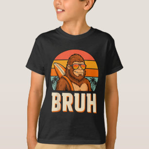 Bruh Bigfoot Meme Grafik Jungen Männer lustig Sasq T-Shirt