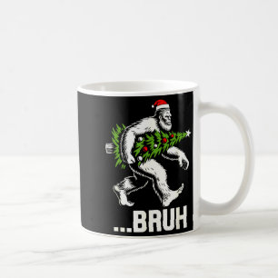 Bruh Bigfoot Weihnachten Lustiger Weihnachtsbaum X Kaffeetasse