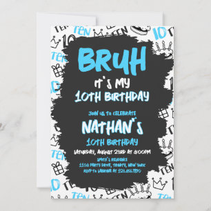 Bruh Birthday Einladung