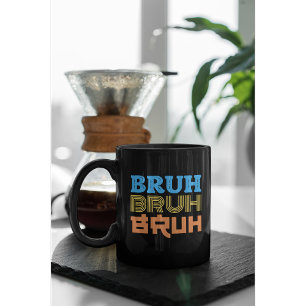 BRUH Bold Typografy Design Kaffeetasse