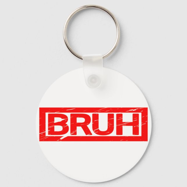 Bruh Briefmarke Schlüsselanhänger (Vorderseite)