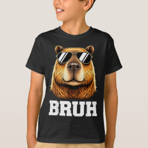 Bruh Capybara Meme lustig chill Capybara Energie T-Shirt