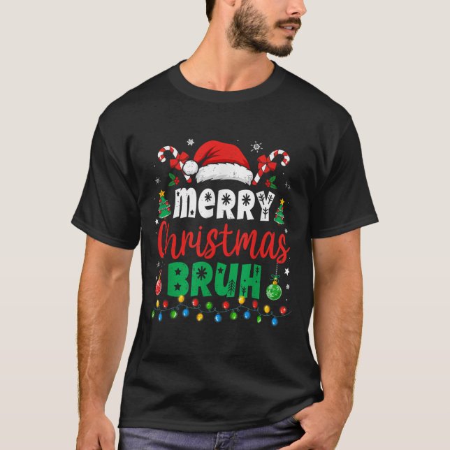 Bruh Christmas Shirt Kids Xmas Men Teen Boys Funny (Vorderseite)