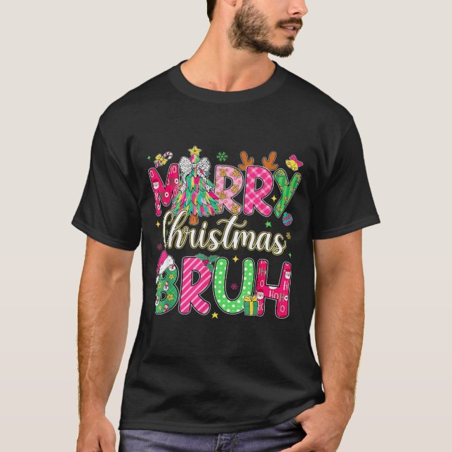 Bruh Christmas Shirt Kids Xmas Men Teen Boys Funny (Vorderseite)