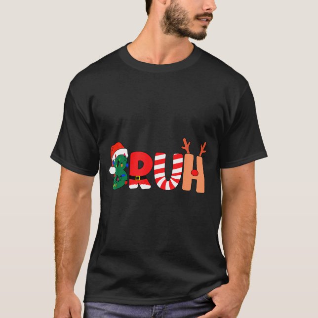 Bruh Christmas Shirt Teens Boys Xmas Kids Funny Ch (Vorderseite)
