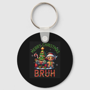 Bruh Christmas Video Game Gamer Frohe Weihnachtsbo Schlüsselanhänger