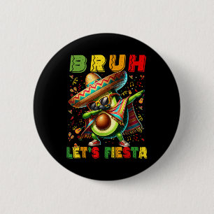 Bruh Dab Avocado Poncho Lasse Fiesta Kids Boys Cin Button