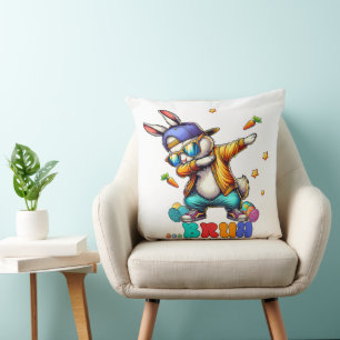 Bruh Dab Häschen Ostern Lustig Kissen