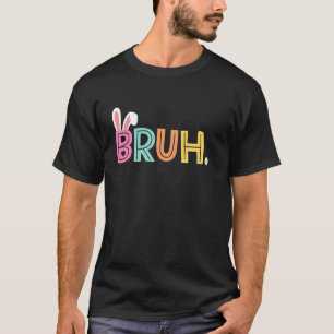 Bruh Dabbing Bunny Funny Herrmens Kinder Jungen Os T-Shirt