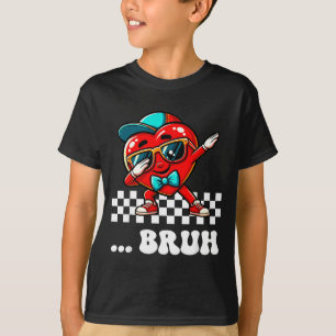 Bruh Dabbing Herz Meme Lustiger Spruch Bro Kinder T-Shirt