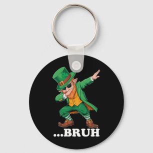 Bruh Dabbing Leprechaun Lustiger Männer Kinder Jun Schlüsselanhänger
