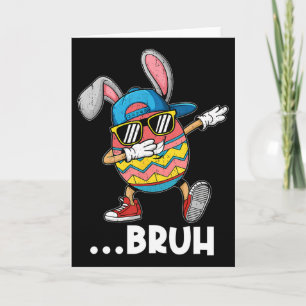 Bruh Dabbing Ostern Ei Hase Cute Dab Tanz Jungen Karte