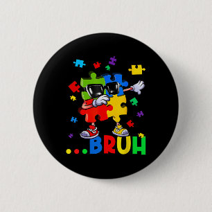 Bruh Dabbing Puzzle Autisse Awareness Teens Boys K Button