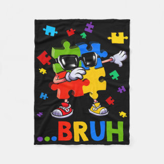 Bruh Dabbing Puzzle Autisse Awareness Teens Boys K Fleecedecke