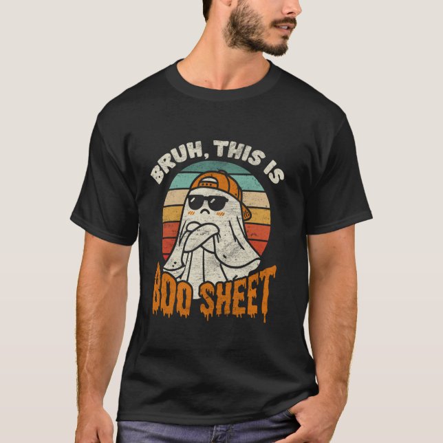 Bruh, das ist Boo Sheet Niedlich Ghost Funny Hallo T-Shirt (Vorderseite)