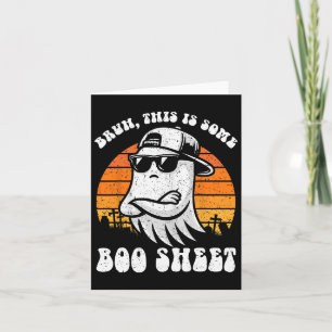 Bruh, das ist ein Boo Sheet Funny Halloween Ghost Karte