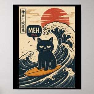 Bruh. Die große Welle Kanagawa Lustige japanische Poster