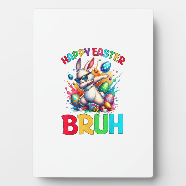 Bruh Easter Eggs Teens Boys Kids Easter Bunny East Fotoplatte (Vorderseite)