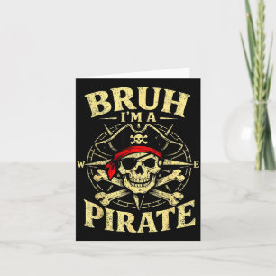 Bruh ein Piratenschädel Kompass Totenkopf vintage Karte