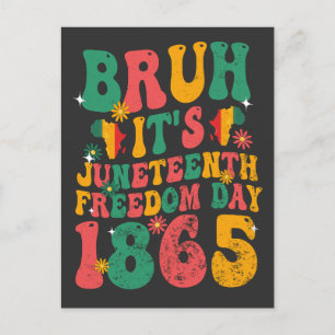 Bruh es ist der 1865 erwachsene Retro-Tag der Frei Postkarte
