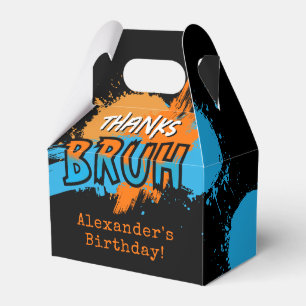 Bruh Es ist mein Geburtstag Teenager Junge Neon Geschenkschachtel